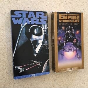 Star Wars VHS Lot: a new hope and empire strikes back (rare vhs variant)